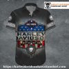 Dual Skull Flame Harley Davidson Hawaiian Shirt Men