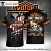 Baby Yoda Orange Black Harley Davidson aloha shirt for kids