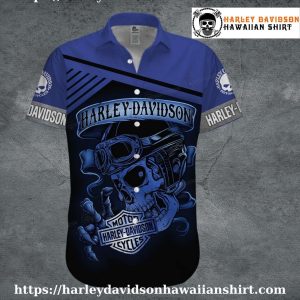 Clawed Skull Rider Harley Davidson Hawaiian Shirt for Men