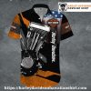 Flaming Eagle Bike Harley Davidson Aloha Shirt for Men