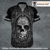Gothic Skull Frame Harley Davidson Aloha Shirt Men