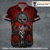 Infernal Skull Axe Harley Davidson Aloha Shirt for Men