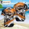Mickey Beach Splash Harley Davidson Hawaiian shirt for kids