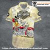 Mickey Motorcycle Ride Harley Davidson Hawaiian shirt kids
