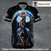 Gothic Couple Embrace Harley Davidson Aloha Shirt for Women
