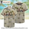 Orange Skull Flame Harley Davidson Hawaiian Shirt for Men
