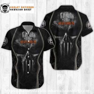 Punisher Armor Harley Davidson Aloha Shirt for Men