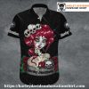Red Rose Veil Harley Davidson Aloha Shirt for Women
