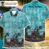 Skeleton Rider Orange Harley Davidson Hawaiian Shirt for Men