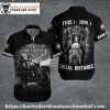 Punisher Skull Fade Harley Davidson Aloha Shirt for Men