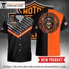Eagle Flag Graphic Harley Davidson Aloha Shirt