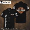 Skull Patch Logo Harley Davidson Hawaiian Shirt for Men