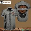 Skull Pile Emblem Harley Davidson Hawaiian Shirt Men