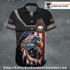 USA Flag Eagle Ride Harley Davidson Hawaiian Shirt
