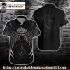 Torn Logo Effect Harley Davidson Hawaiian Shirt for Men