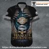Winged Skulls Sword Harley Davidson Hawaiian Shirt for Men